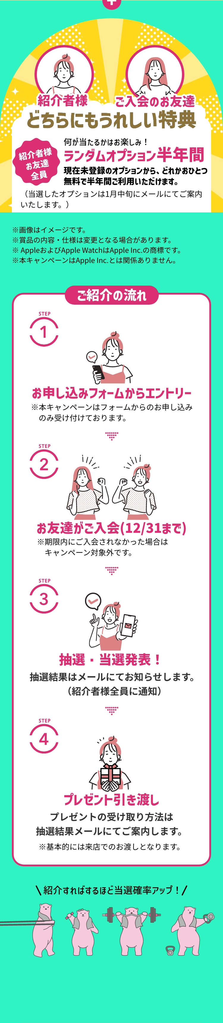 どちらにもうれしい特典