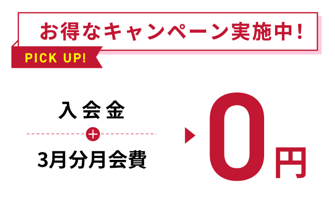 お得なキャンペーン実施中
