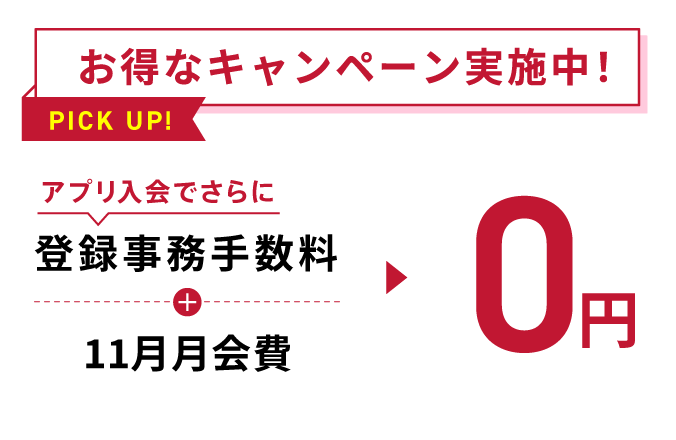 お得なキャンペーン実施