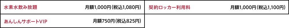 オプション料金